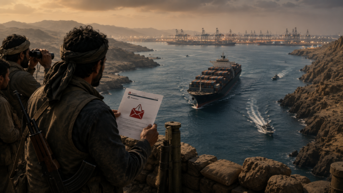 An email warning vessels against calling at Saudi Arabian ports has put millions of barrels of the kingdom's exports under a shadow.