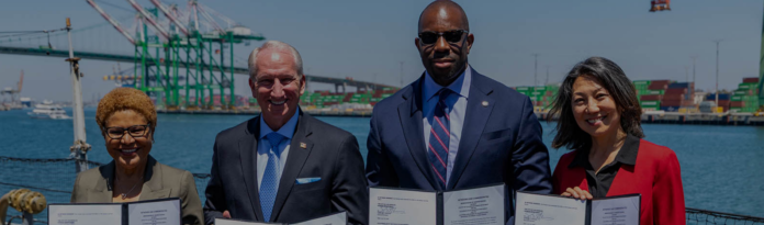 The Port of Los Angeles signed an MoU launching a planning partnership for replacing or modifying the Vincent Thomas Bridge.