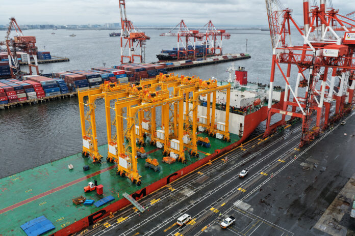 DP World and Asian Terminals have commissioned six state-of-the-art hybrid Rubber-Tyred Gantry cranes at Manila South Harbour.