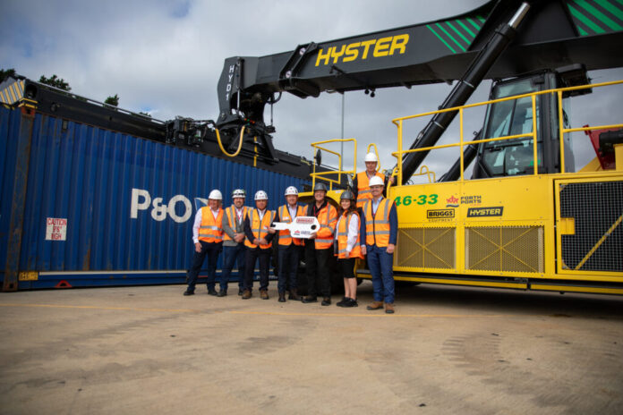 Hyster has delivered the United Kingdom's first hydrogen fuel cell-powered ReachStacker to the Port of Tilbury.