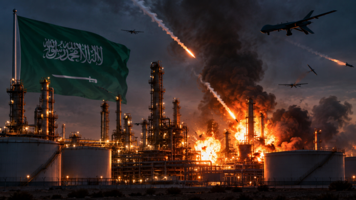 Houthi struck Saudi Aramco's Jazan refinery and its adjoining tank farms for the second time this year, forcing the plant offline.