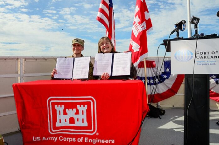 Port of Oakland and the US Army Corps of Engineers have signed an agreement initiating the Oakland Harbor Turning Basins Widening Project.