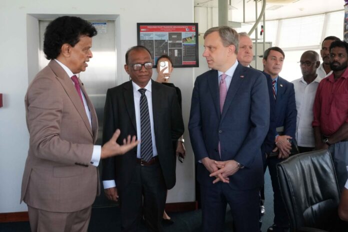 United States Ambassador to Sri Lanka H.E. Eric Stern Meyer announce a US$ 17 million grant supporting the modernisation of Colombo.