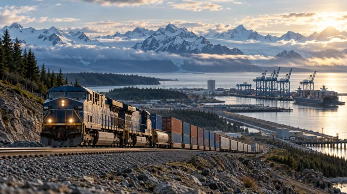 The US government has awarded nearly US$250 million to build a freight rail connection between Port MacKenzie and Alaska Railroad’s main line.