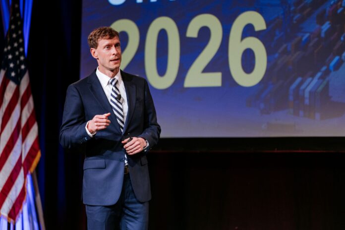 SC Ports President and CEO Micah Mallace delivered his second State of the Port address to a room of 1,200 stakeholders, pledging to further the Port’s momentum swing. (Photo/Jeni Rone Becker)