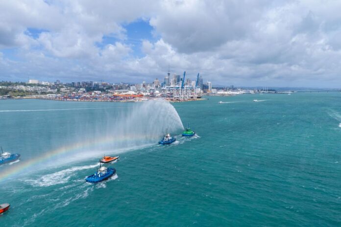 Port of Auckland's new pilot vessel Te Ihu has entered the Waitematā Harbour for the first time, completing a four-day sailing.
